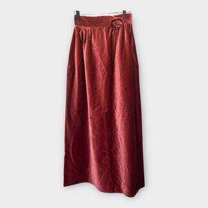 Vintage 60s House of Bianchi Mauve Velvet Maxi Skirt Formal Womens Sz Feminine